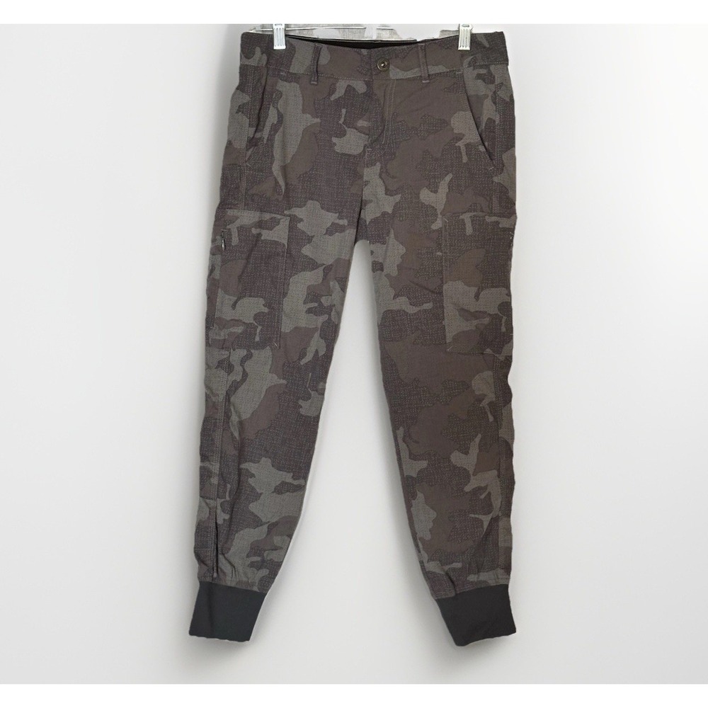 PrAna Women's Camo Cargo Jogger Pants Size 2 Outdoors Hiking Activewear